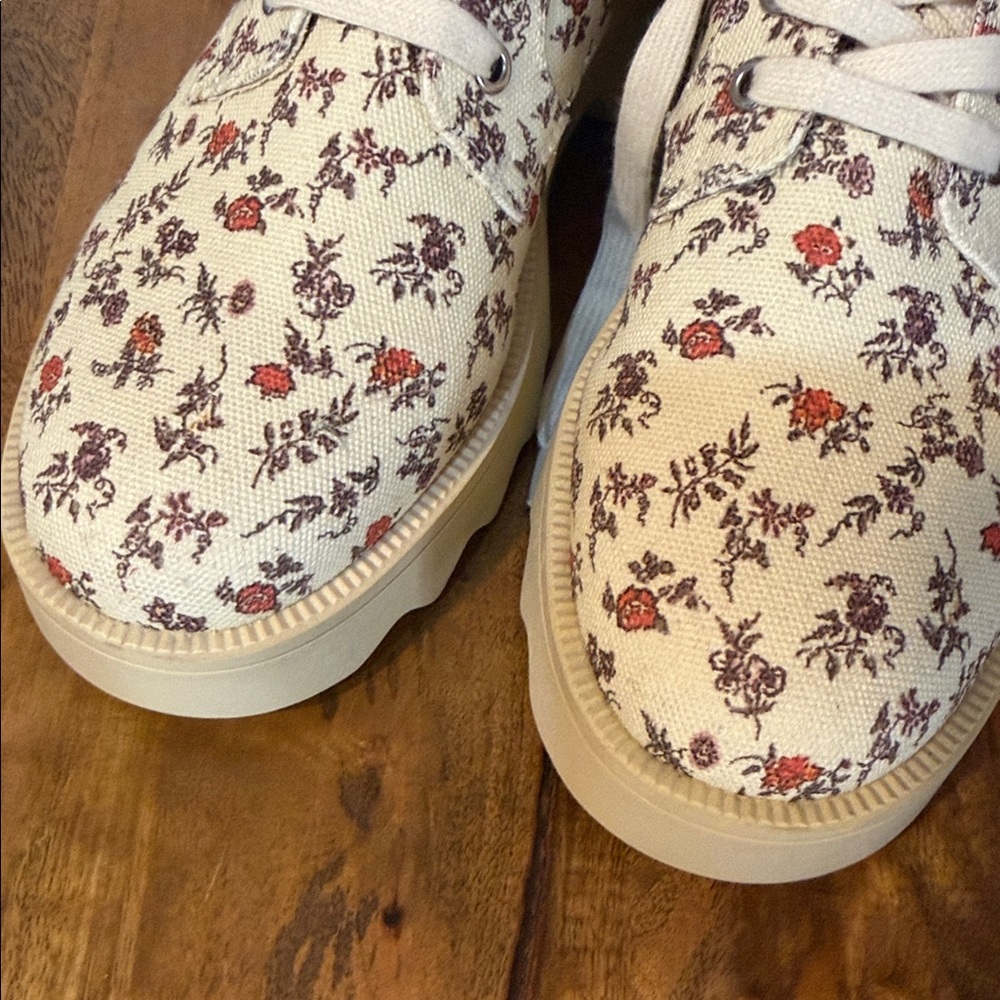 Aerosoles x Laura Ashley Steph Floral Combat Boots - Picture 2 of 6
